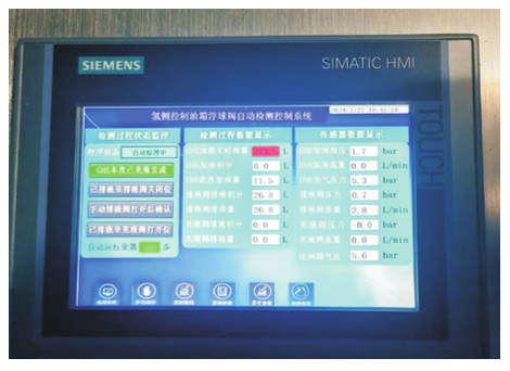 Control Interface of the Automatic Float Valve Detection Device